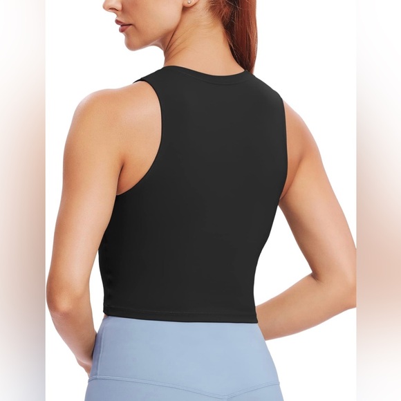 Natural Feelings Sports Bras for Women,Sleeveless Fitness Crop Tops, Black - NWT - Picture 2 of 8